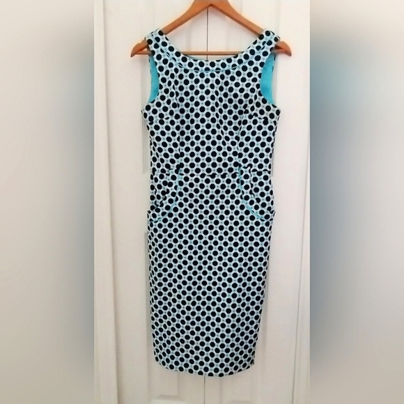 Mod Geometric Print Dress by London Times - Picture 8 of 13